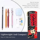 Ljojo Mickey Minnie Leather Pencil Case: Big Capacity School Supplies Pen Box