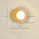 Ljojo LED Wall Lamps: Nordic Minimalism Bedroom & Living Room Light, Yellow Travertine
