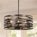 Nordic Industrial LED Pendant Light Chandelier Circle-shaped Home Room Decor Ljojo