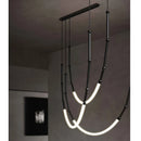 Ljojo Modern Art LED Bar Counter Chandelier for Home Decor