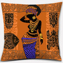 Ethnic African Women Pillowcase by Ljojo | Polyester Cushion Cover for Car & Sofa