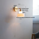 Ljojo LED Wall Sconce with Pull Chain Switch White Glass Stair Light