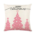Christmas Party Pillowcase with Santa Claus & Snowman Print for Home Decoration by Ljojo.