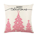Christmas Party Pillowcase with Santa Claus & Snowman Print for Home Decoration by Ljojo.