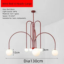Nordic Minimalist Cream Ball Chandelier | LED Pendant Lights for Home Decor by Ljojo