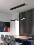 Ljojo Modern Black LED Dimming Chandelier for Kitchen Island Pendant Lighting