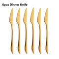 Ljojo 21 Piece Gold Cutlery Set - Stainless Steel 304 Elegant Tableware