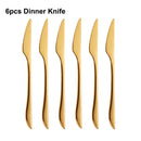 Ljojo 21 Piece Gold Cutlery Set - Stainless Steel 304 Elegant Tableware