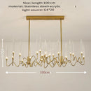 Crystal Candlestick Pendant Lamp Bubble Design for Home Decoration - Ljojo