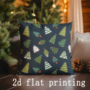 Christmas Tree & Gift Pattern Pillow Covers by Ljojo - Perfect for Sofa, Bedroom, Car