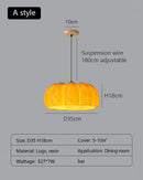Ljojo Japanese Wabi-sabi Style Pumpkin Led Pendant Lights for Dining Room and Bedroom