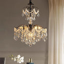 American Retro Crystal Pearl Lustre Chandeliers for Living Room by Ljojo