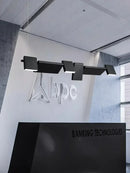Modern Rotatable LED Pendant Light for Dining Rooms Bars. Black Office Art by Ljojo.