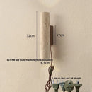 Ljojo LED Wall Lights for Home Dining Stair Bedroom Stone Wood Wabi Sabi Sconce