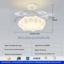 Children LED Ceiling Fan Light | Modern Eye Protection Pendant Lamp by Ljojo
