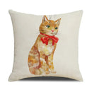 Funny Cats Print Pillow Case for Home Decor by Ljojo: 45x45cm Linen Cover