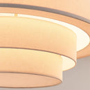 Ljojo Minimalist Japanese Style Fabric Pendant Light for Bedroom and Living Room