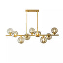 Modern LED Glass Ball Chandelier Pendant Lamp for Bedroom Dining Living Room by Ljojo