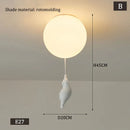 Polar Bear Glass Ball LED Pendant Lights for Living Room Home Decoration by Ljojo