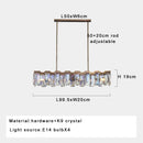 LED Chandelier Long For Dining Table Decor Bar Luxury Lampen Home Decor Pendant Lamp - Ljojo