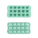 Ljojo 15-Hole Heart-Shaped Chocolate Silicone Mold for Baking and Candy Making