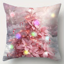Ljojo LED Christmas Pillowcase with Garland Color Ball Pattern