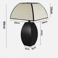 LED Fabric Lampshade Table Lamp Ljojo - Stylish Decorative Lighting with Bulbs