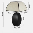 LED Fabric Lampshade Table Lamp Ljojo - Stylish Decorative Lighting with Bulbs