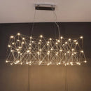Ljojo Luxury Gold/Silver Starry Chandelier for Living, Bedroom, Dining Room