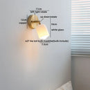 Ljojo LED Wall Lamps 2 Heads Pull Chain Switch White Glass Stair Light