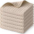 Ljojo Microfiber Waffle Kitchen Towels - Ultra Absorbent Cleaning Rags