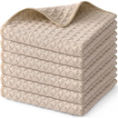 Ljojo Microfiber Waffle Kitchen Towels - Ultra Absorbent Cleaning Rags
