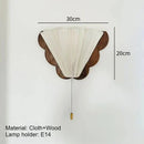 Ljojo LED Wooden Wall Sconce for Bedroom, Corridor, Living Room - French Retro Style