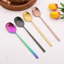 Ljojo 12Pcs Luxury Korean Stainless Steel Tableware Set