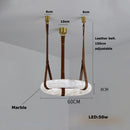 Ljojo Marble Chandelier: Trendy LED Pendant Light for Stylish Indoor Lighting