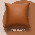 Ljojo 45x45cm Pu Leather Cushion Covers for Home Decor