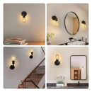 Ljojo LED Wall Lamp with Button Switch for Indoor Spaces
