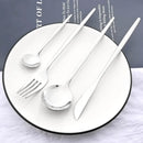 Ljojo 40Pcs Stainless Steel Cutlery Set for Dining and Kitchen