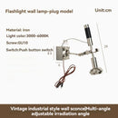 Nordic Robotic Arm Bedroom Metal LED Wall Lamp Medieval Vintage Industrial by Ljojo