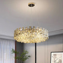 Ljojo Luxury Crystal Chandelier Pendant Light for Living Room - Modern Elegant Ceiling Lighting