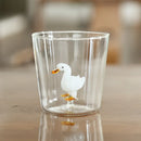 Ljojo 3D Animal Water Glass Tumbler Cup - Cute and Fun Design