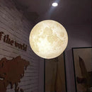 3D Print Moon Pendant Light: Creative Hanging Night Lamp by Ljojo for Restaurant/Bar Atmosphere.