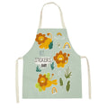 Ljojo Lion Truck Kitchen Apron with Cute Animal Design