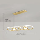 Modern Minimalist Aluminum Led Chandelier Pendant Lamp for Dining Room Bedroom Living Room by Ljojo