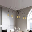 Ljojo Kitchen Island Suspension Arc Pendant Light LED Chandelier Stylish Hanging Lamp
