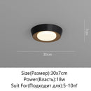 Ljojo LED Ceiling Light: White Black Room Lamp Home Decor Lighting