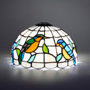 Ljojo 10 Inch Handmade Stained Glass Lampshade Replace for Table Pendant lamp