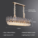 Modern Luxury Crystal LED Pendant Lights Chandelier Lighting for Villa Living Dining Room by Ljojo