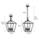 Ljojo Minimalist Farmhouse Chandelier for Kitchen Hallway Bedroom Light