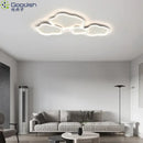 Ljojo Geometric LED Ceiling Light Chandelier Modern Living Room Decorative Home Lamp